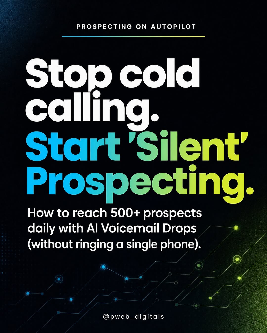 Stop cold calling. Start "Silent" Prospecting: AI Voicemail Drops without ringing a phone.